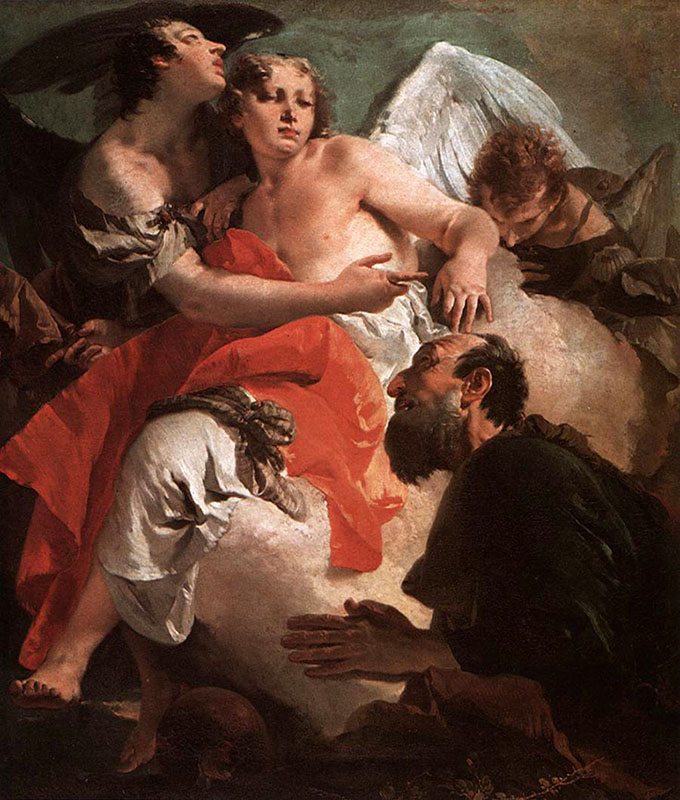 Abraham Praying before the Three Angels 